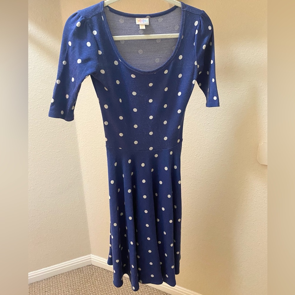 Blue polka dot Nicole